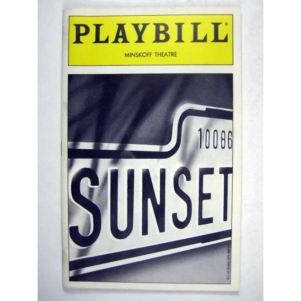 Sunset Playbill February 1995 Minskoff Theatre Glenn Close Campbell Alice Ripley